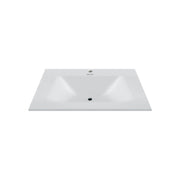 32", 36", 40" Thermoformed Sintered Stone Vanity Top with Integrated Basin – Pure White - VanityPure White NeoNova Decor