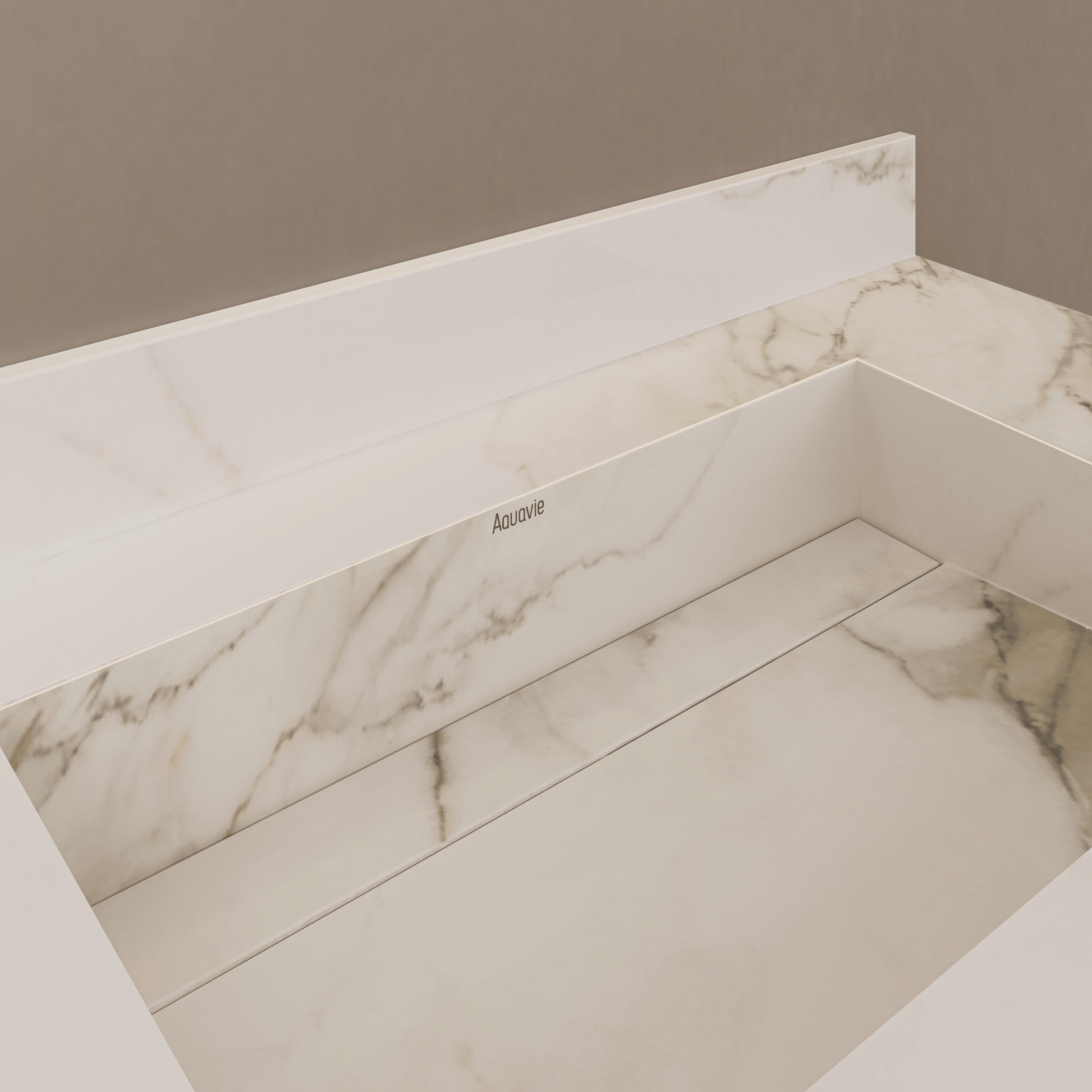 32" / 40" Monolithic Floating Vanity | Calacatta Gold Sintered Stone Single Sink -Vanity32"