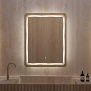 32" x 38" LED Mirror with Anti - Fog, CRI 90+ & Seamless Dimmable Lighting - LED MIrror32"x38"