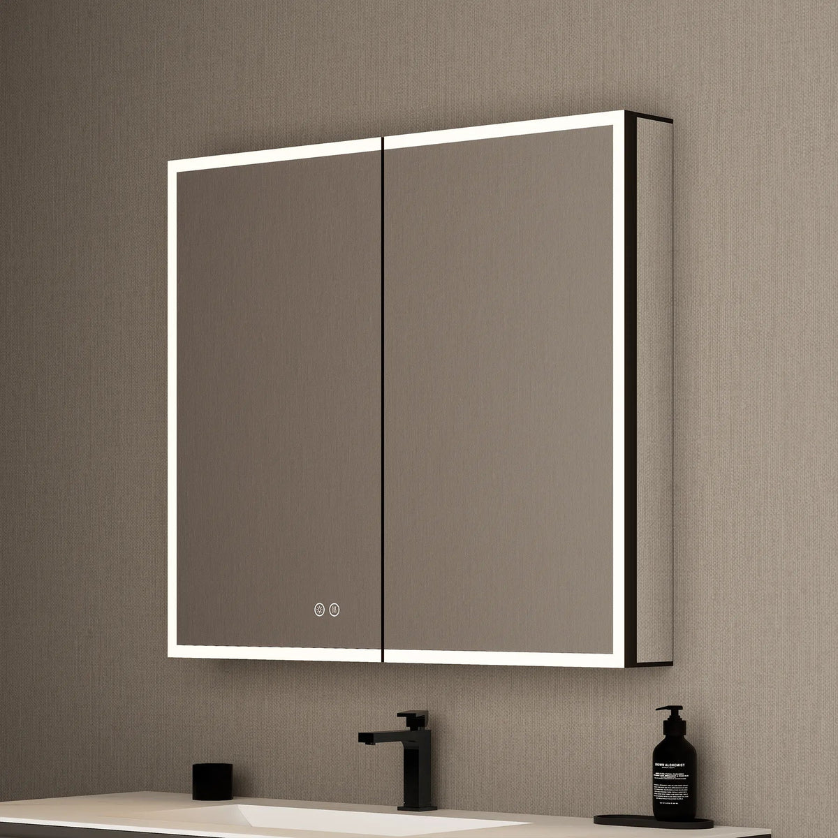 36" LED Double-Door Medicine Cabinet with Blum Soft-Close Hinges -Medicine Cabinet