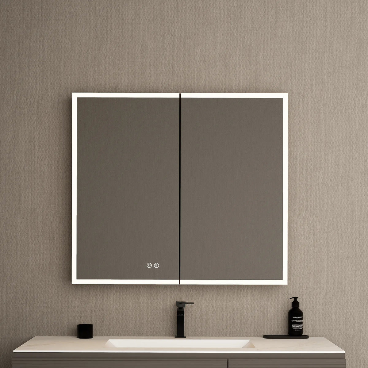 36" LED Double-Door Medicine Cabinet with Blum Soft-Close Hinges -Medicine Cabinet