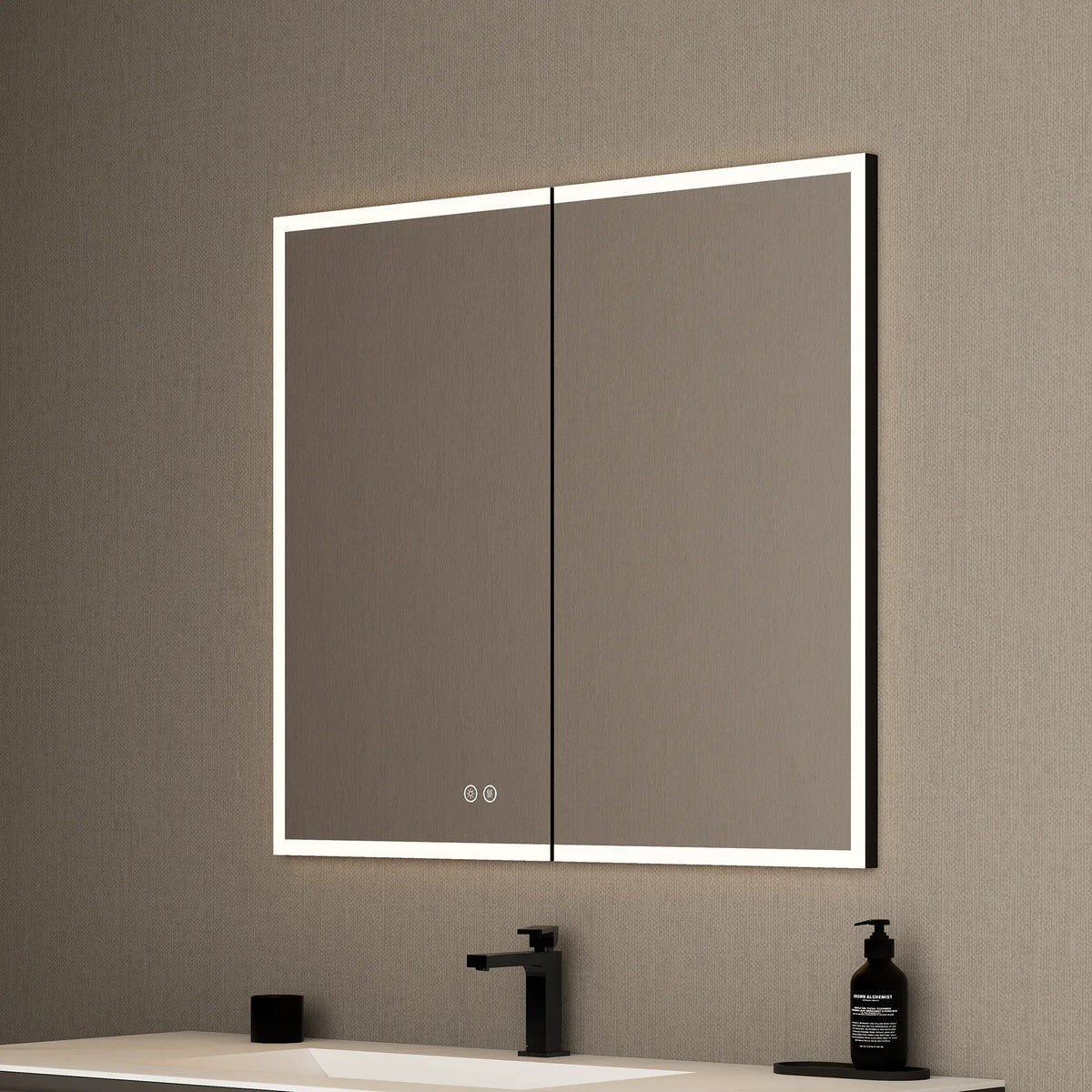 36" LED Double-Door Medicine Cabinet with Blum Soft-Close Hinges -Medicine Cabinet
