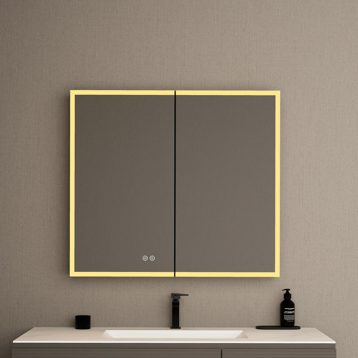 36" LED Double-Door Medicine Cabinet with Blum Soft-Close Hinges -Medicine Cabinet