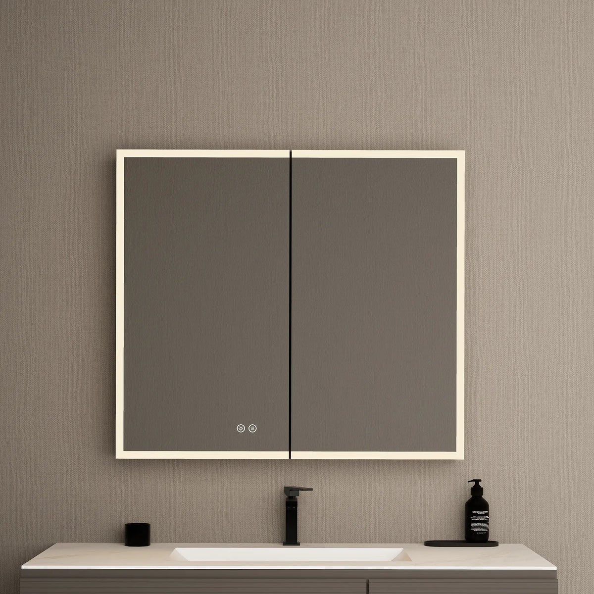 36" LED Double-Door Medicine Cabinet with Blum Soft-Close Hinges -Medicine Cabinet