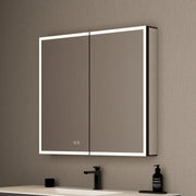 36"x32" Bathroom LED Mirror Cabinet – Dimmable Light, Anti - Fog, Recessed or Surface Mount - Medicine Cabinet36"x32"