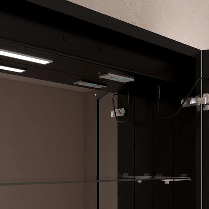 48"x32" LED Mirror Cabinet, Anti-Fog, Dimmable Light & Memory – Recessed or Wall-Mounted