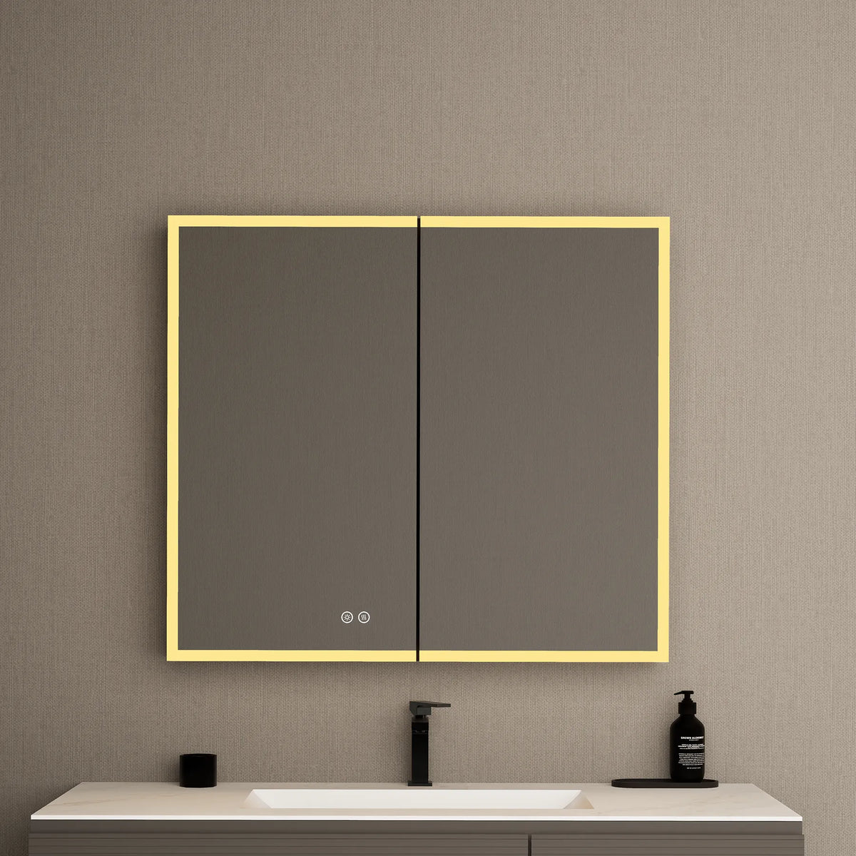 36" LED Double-Door Medicine Cabinet with Blum Soft-Close Hinges