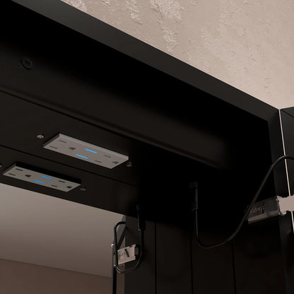 48"x32" LED Mirror Cabinet, Anti-Fog, Dimmable Light & Memory – Recessed or Wall-Mounted