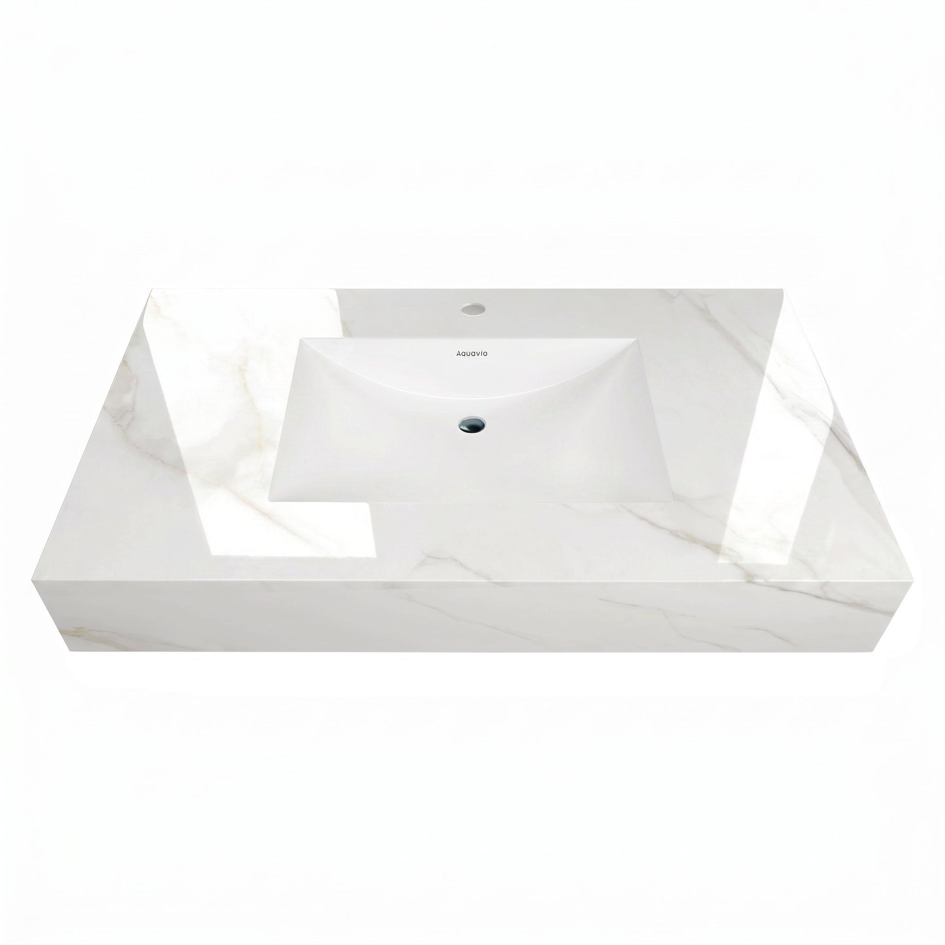 40" Sintered Stone Vanity Top - VanityCalacatta Gold