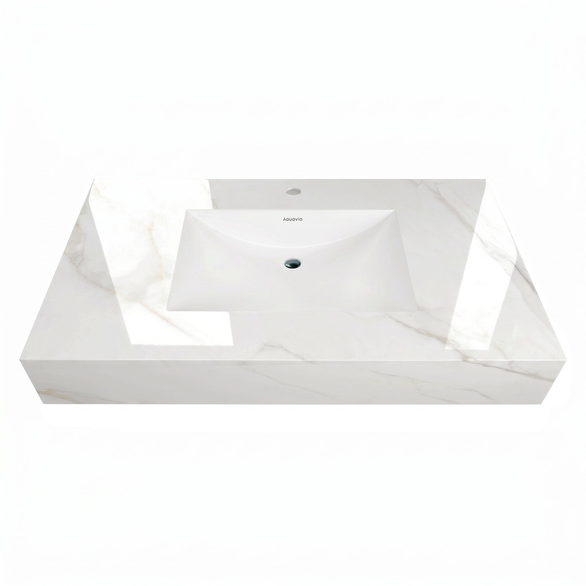 40" Sintered Stone Vanity Top - VanityCalacatta Gold