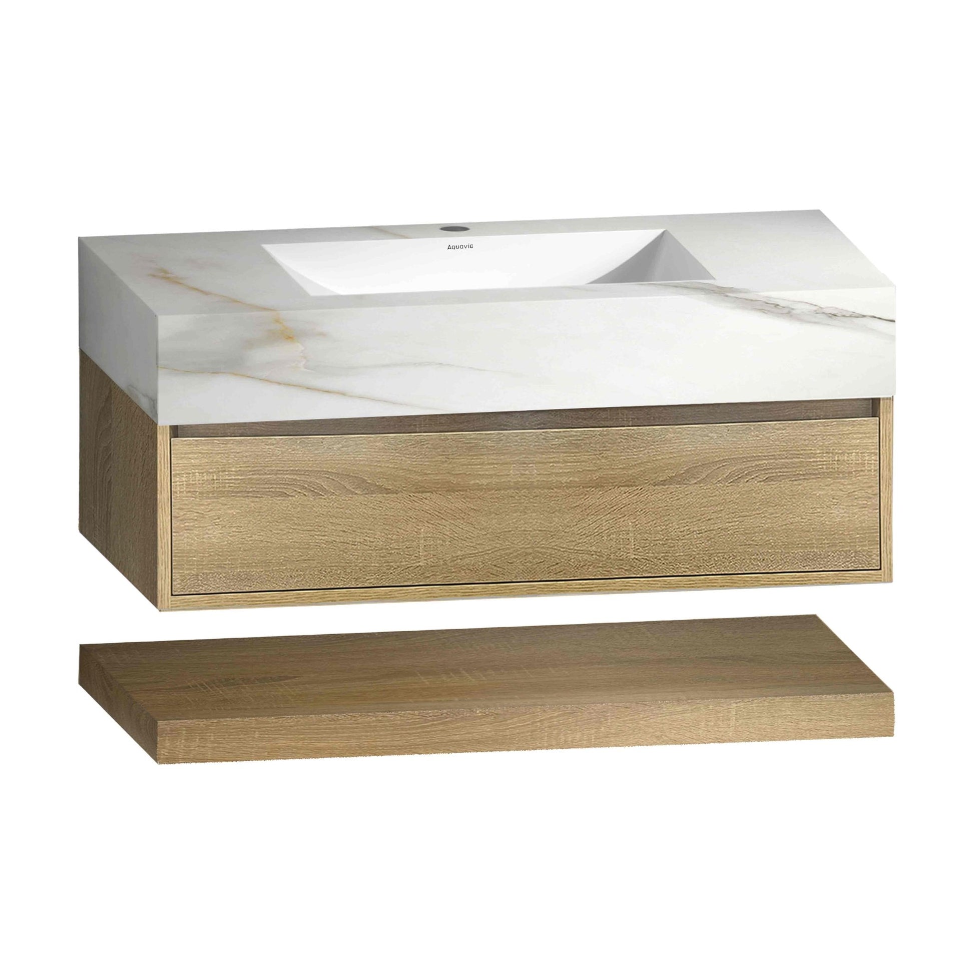 40" Vanity Base (Cabinet Only) - VanityLight Oak