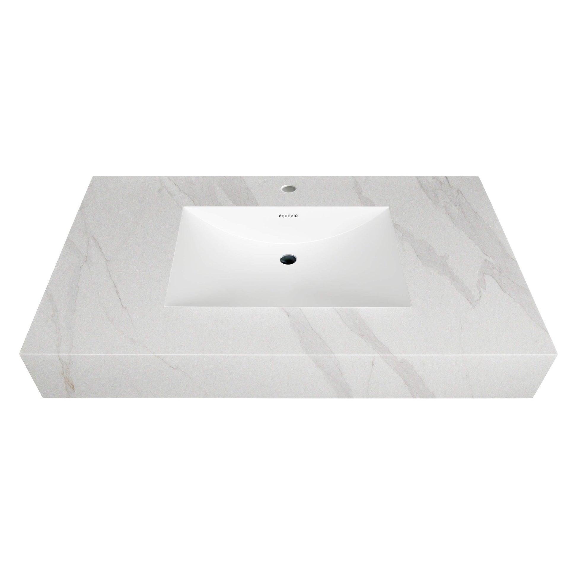 40''/32'' Stone Top with Gray Engineered Wood Floating Bathroom Vanity - Vanity40"x21.5" NeoNova Decor