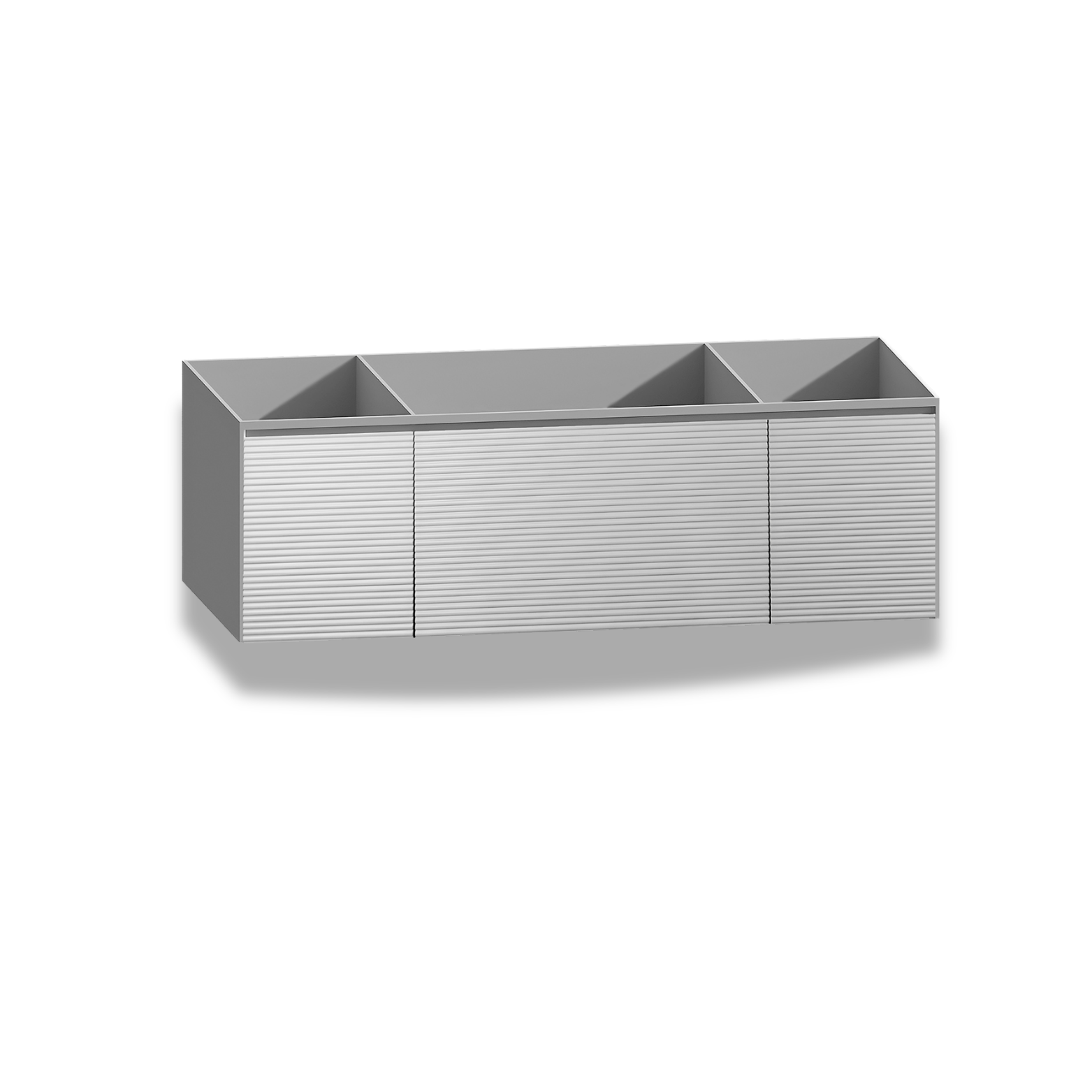 40''/48'' Stone Top with Light Gray Engineered Wood Floating Bathroom Vanity - Vanity48"x22" NeoNova Decor