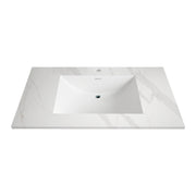 40”/48" Ultra - Thin Sintered Stone Vanity Top - Matte White Finish | Lightweight & Durable - 40 inch NeoNova Decor