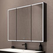 42"x32" Dimmable LED Medicine Cabinet – Solid Light Strip, 3 Doors, Anti - Fog, Recessed or Surface Mount - Medicine Cabinet NeoNova Decor