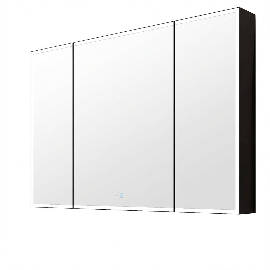 48"x32" LED Mirror Cabinet, Anti - Fog, Dimmable Light & Memory – Recessed or Wall - Mounted - Medicine Cabinet