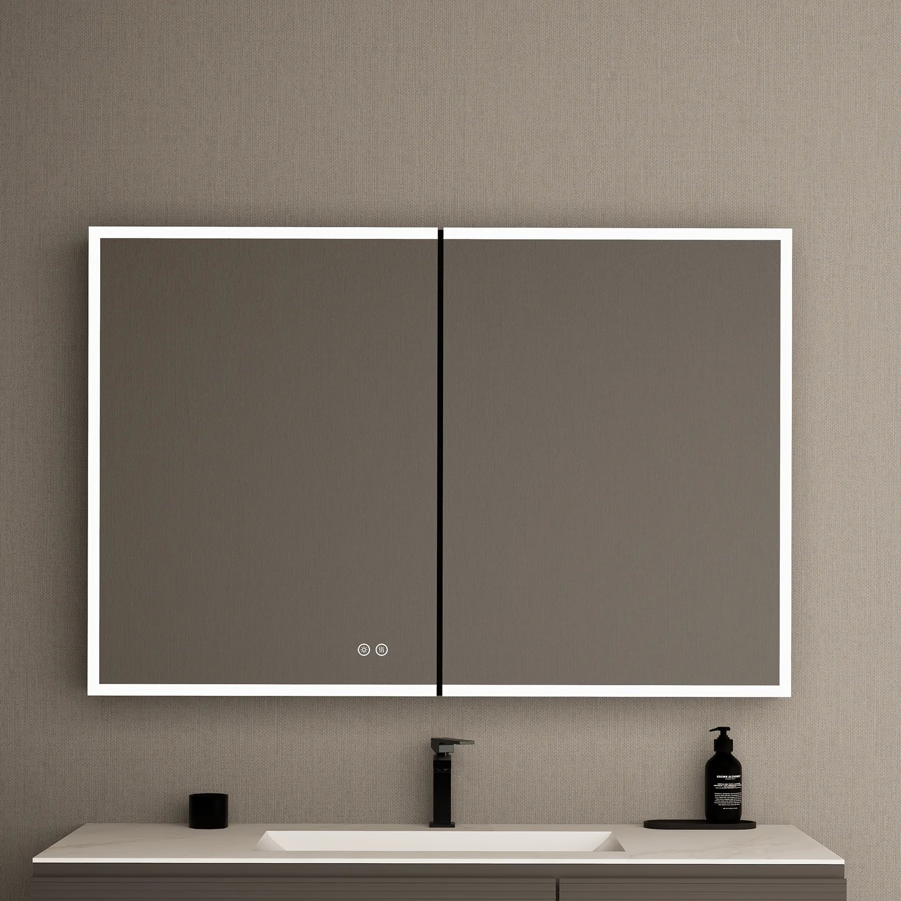 48"x32" LED Mirror Cabinet, Anti - Fog, Dimmable Light & Memory – Wall - Mounted - Medicine Cabinet48"x32"