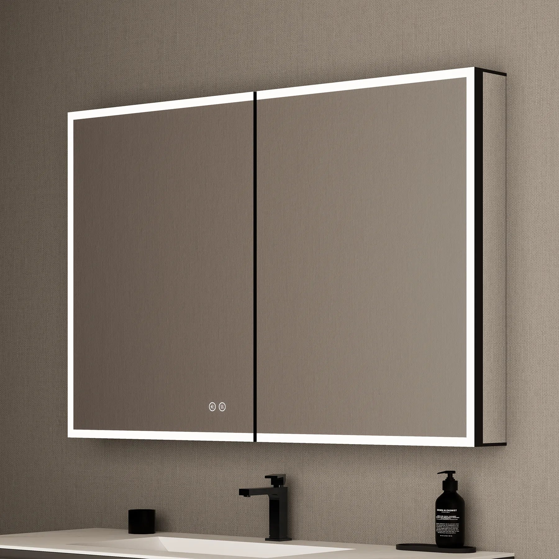 48"x32" LED Mirror Cabinet, Anti - Fog, Dimmable Light & Memory – Wall - Mounted - Medicine Cabinet48"x32"