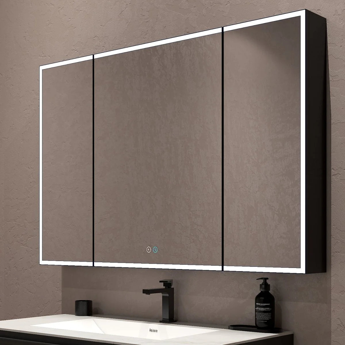 48"x32" LED Mirror Cabinet, Anti-Fog, Dimmable Light & Memory – Wall-Mounted 48"x32"