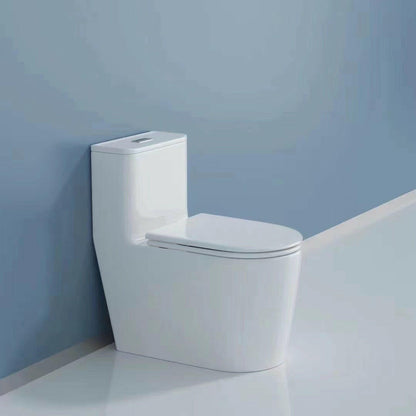 2184 Dual-Flush Siphonic One-Piece Toilet with HTD Flush and Soft Close Seat, CUPC Certified.