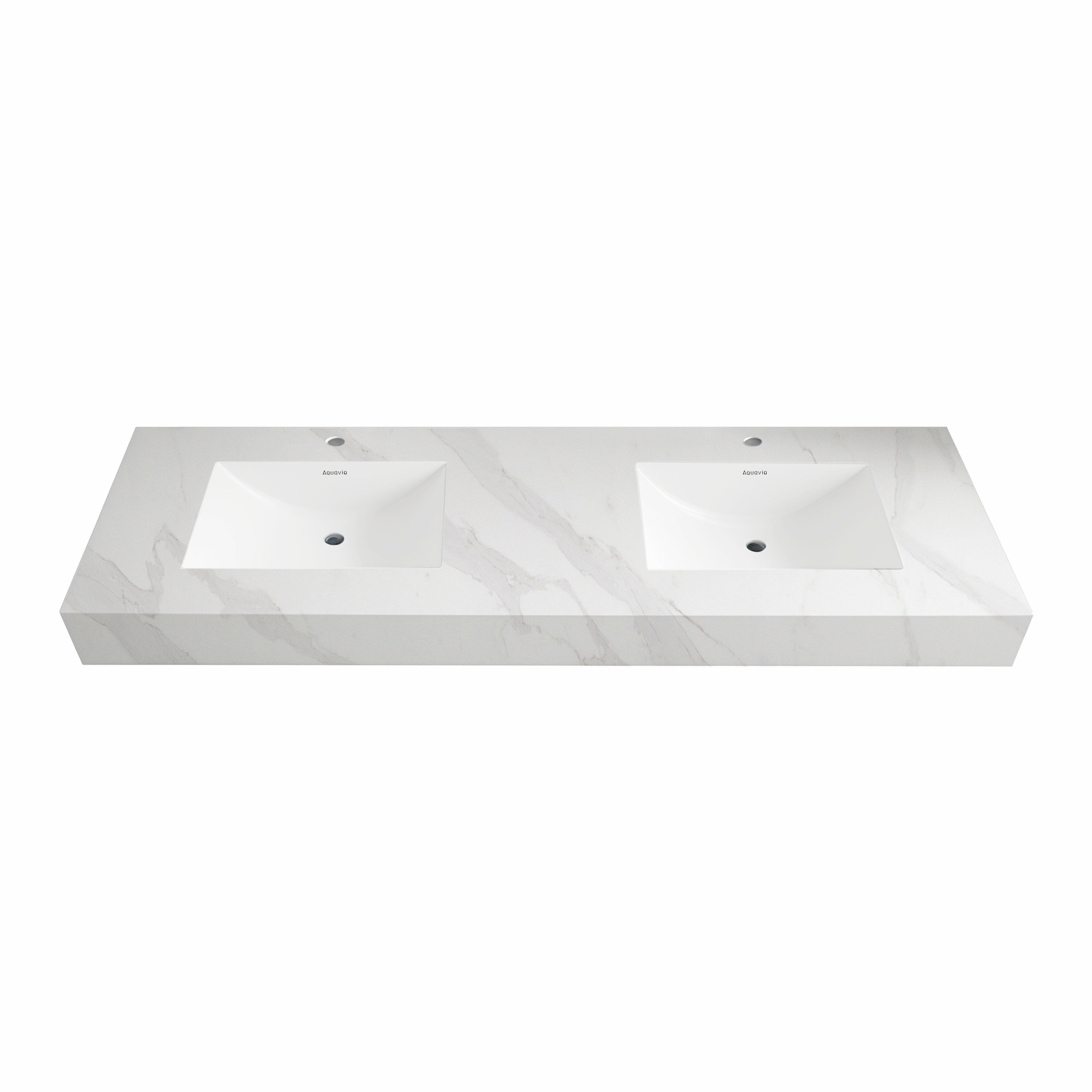 32"-71" Seamless Sintered Stone Vanity Top with Integrated Basin