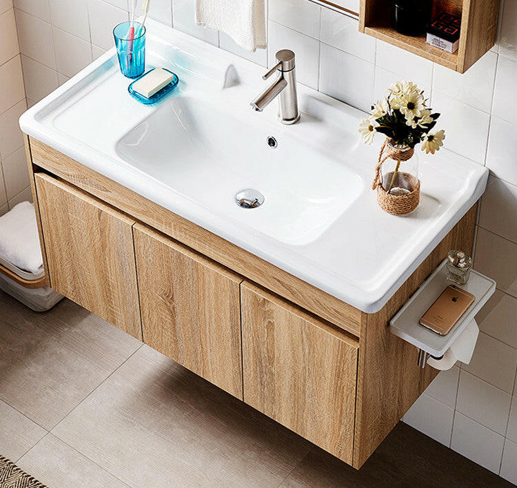 A8004 Plywood Vanityset with cabinet mirror.