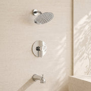 8" Round Tub and Shower System (Pressure Balanced) - ShowerPolished Chrome