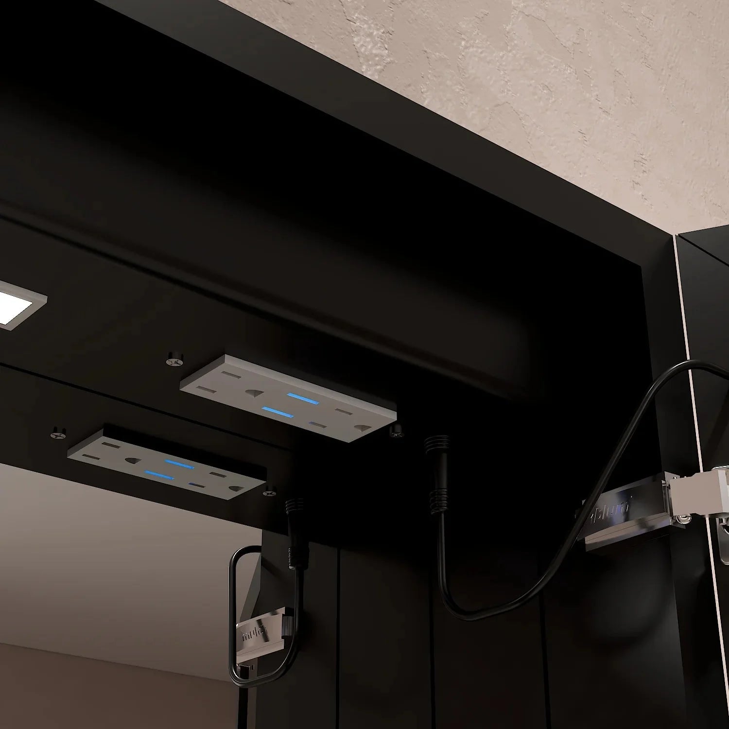 36"x32" Bathroom LED Mirror Cabinet – Dimmable Light, Anti-Fog, Recessed or Surface Mount 36"x32"