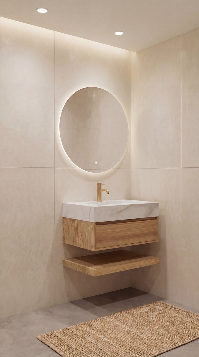 Calm Beige & Natural Wood