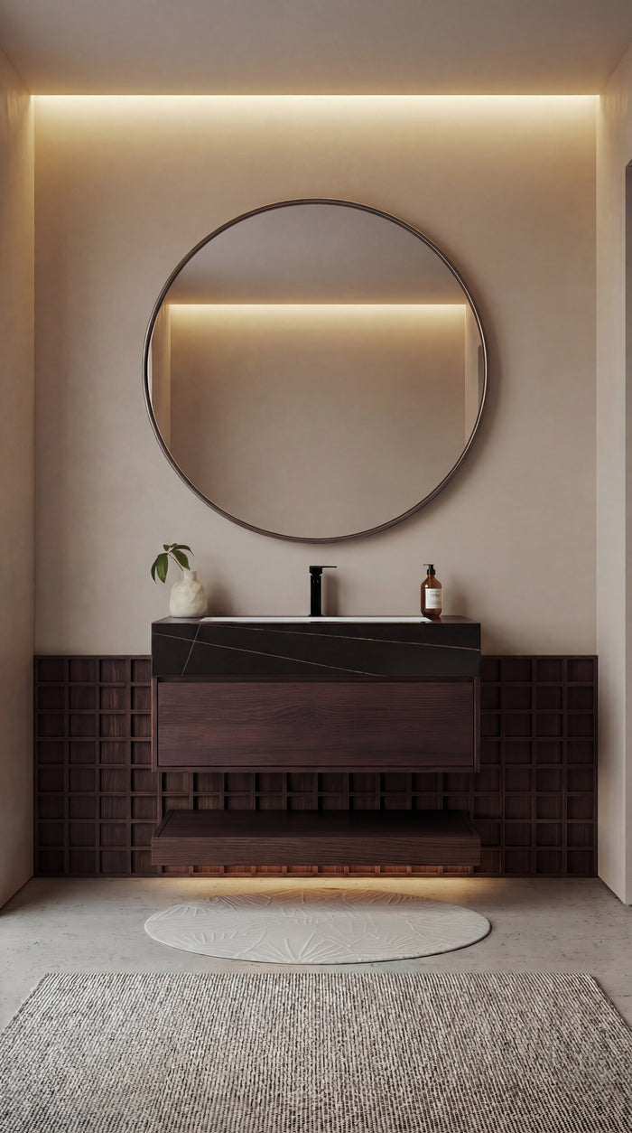 Moody Walnut & Chocolate Tile