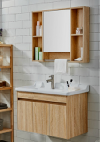 A8004 Plywood Vanityset with cabinet mirror.