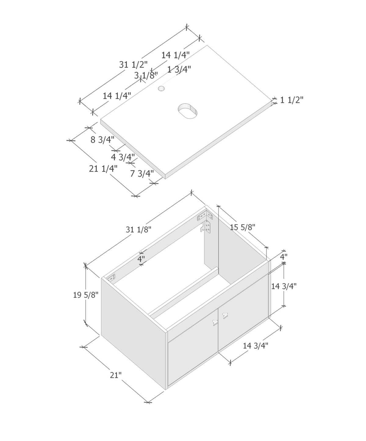 Meuble-lavabo(A8012-900)36"