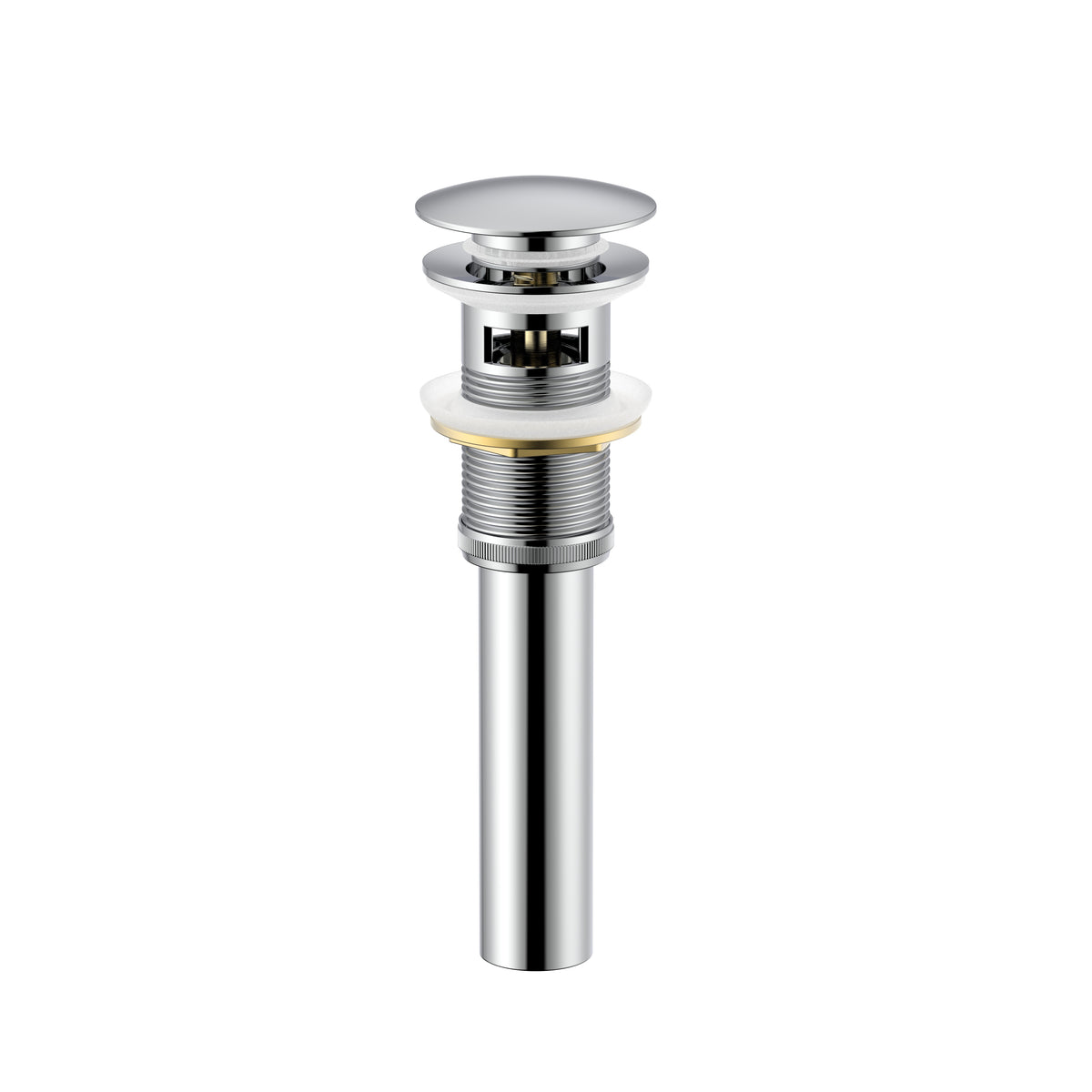 Solid Brass Pop-Up Drain with Overflow