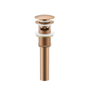 Solid Brass Pop-Up Drain with Overflow