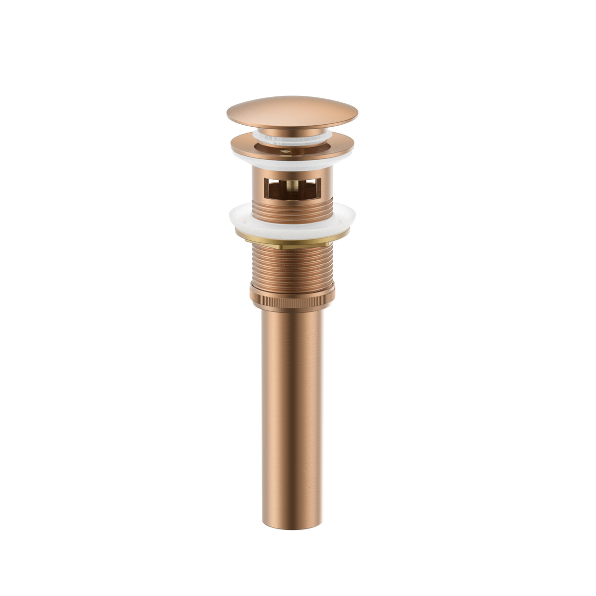 Solid Brass Pop-Up Drain with Overflow