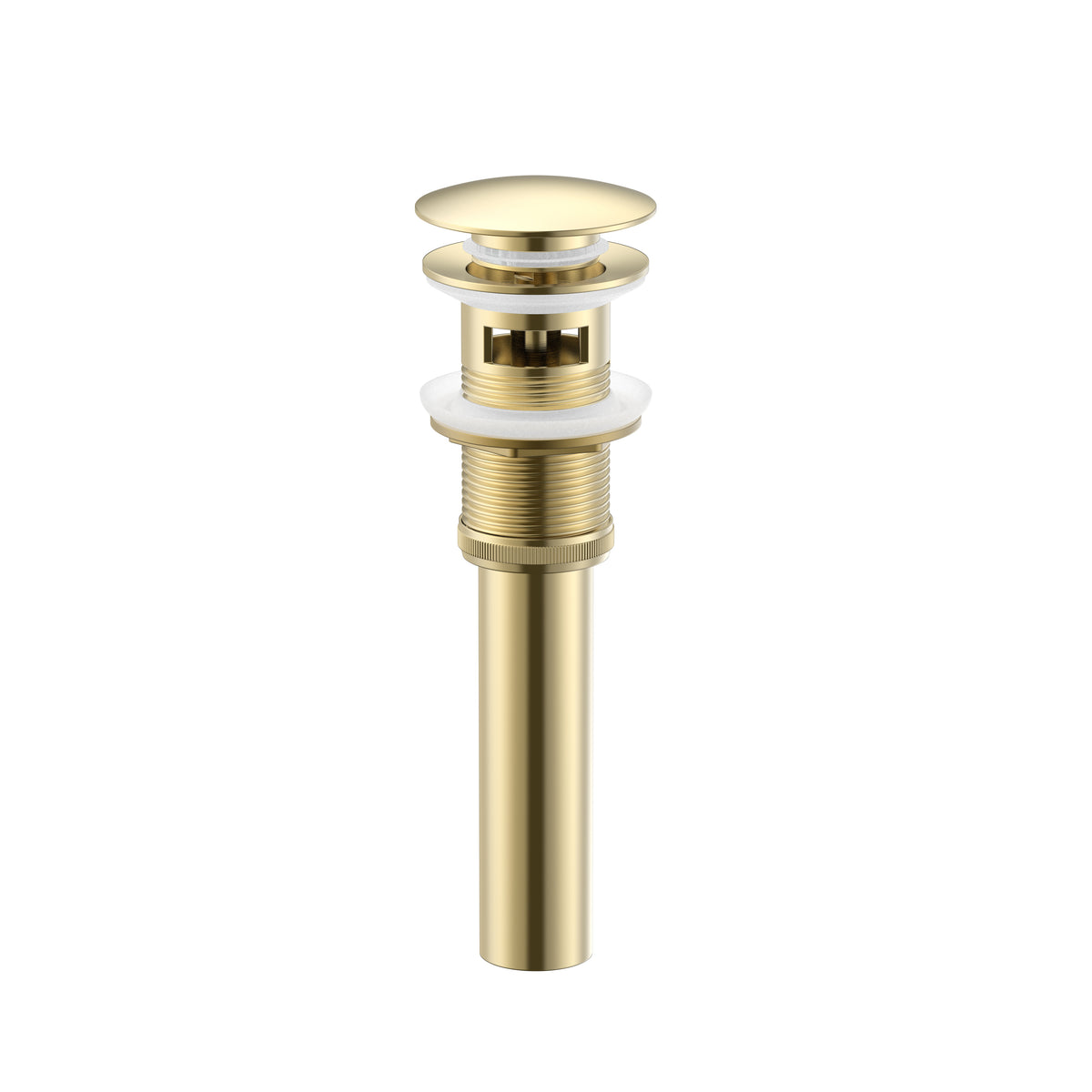 Solid Brass Pop-Up Drain with Overflow