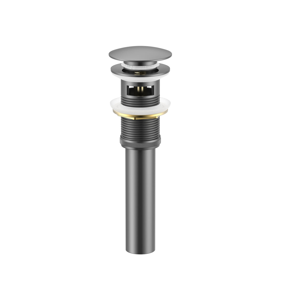 Solid Brass Pop-Up Drain with Overflow