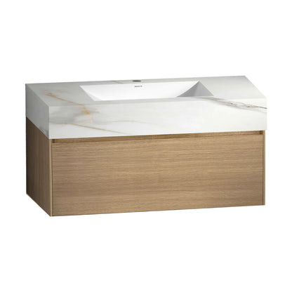 40''/48'' Sintered Stone Top with Single Floating Bathroom Vanity