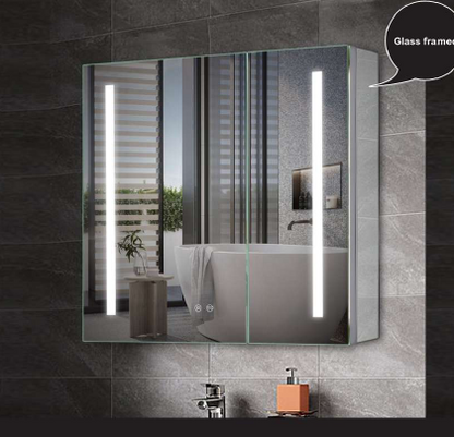 Wall-Mounted Medicine Cabinet with Blum Hinges, Anti-Fog Mirror