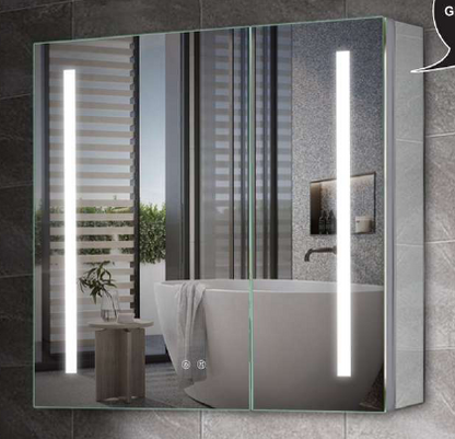 Wall-Mounted Medicine Cabinet with Blum Hinges, Anti-Fog Mirror