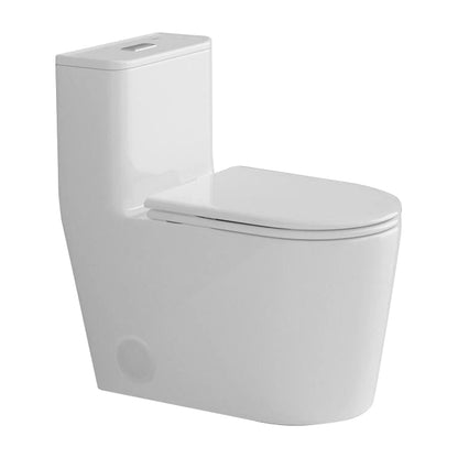 2184 Dual-Flush Siphonic One-Piece Toilet with HTD Flush and Soft Close Seat, CUPC Certified.