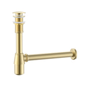 Brass Bottle Trap Drain (No Overflow) — Rounded Design, cUPC Certified
