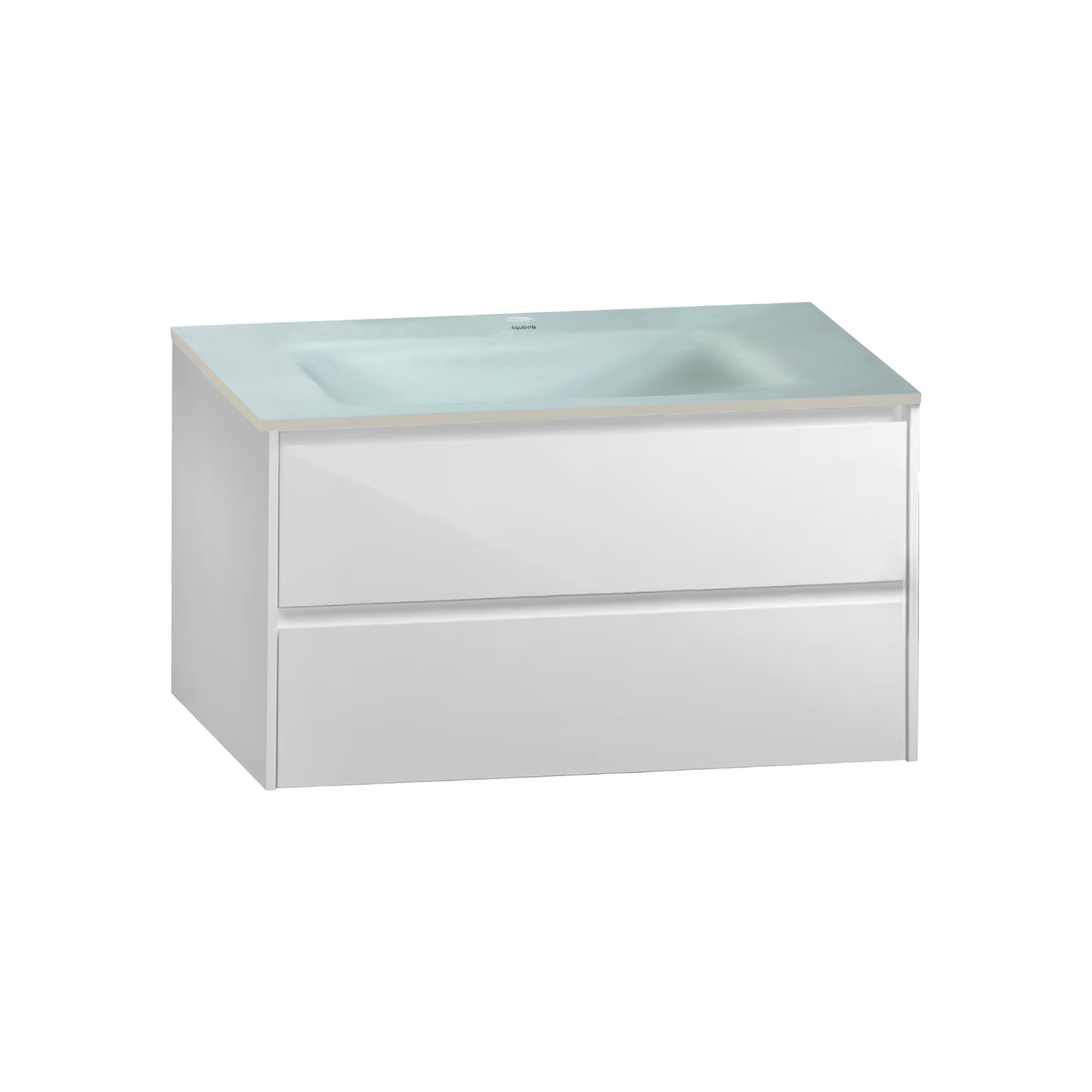 Thermoformed Sintered Stone Top with Elegant Floating Bathroom Vanity