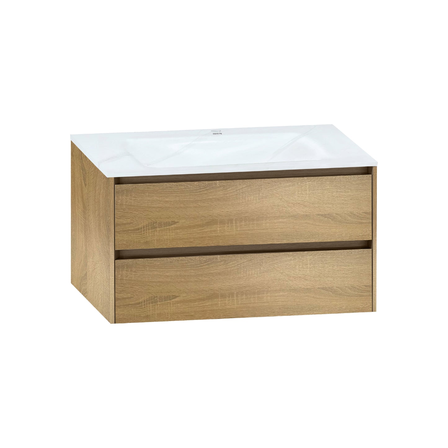 Thermoformed Sintered Stone Top with Elegant Floating Bathroom Vanity