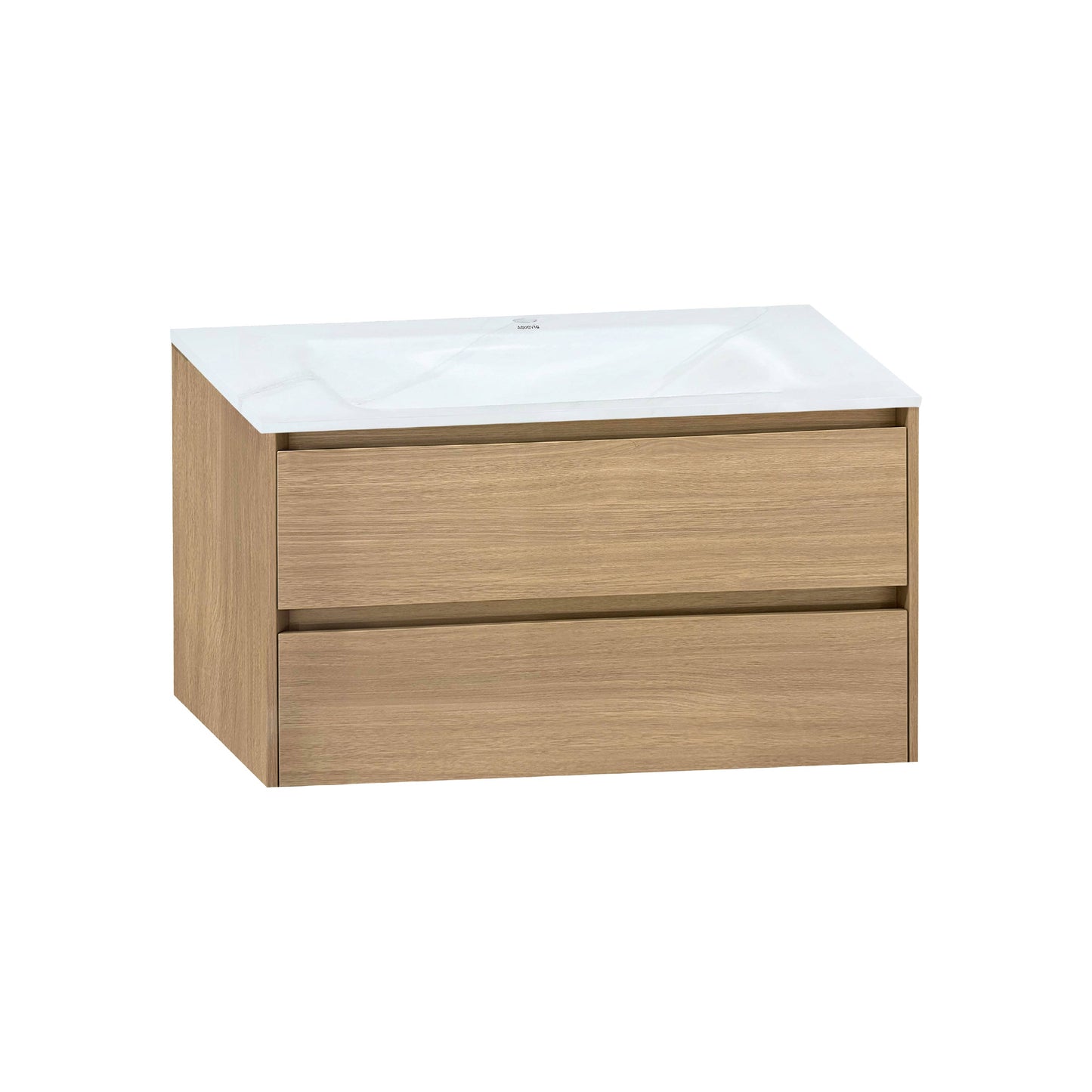 Thermoformed Sintered Stone Top with Elegant Floating Bathroom Vanity