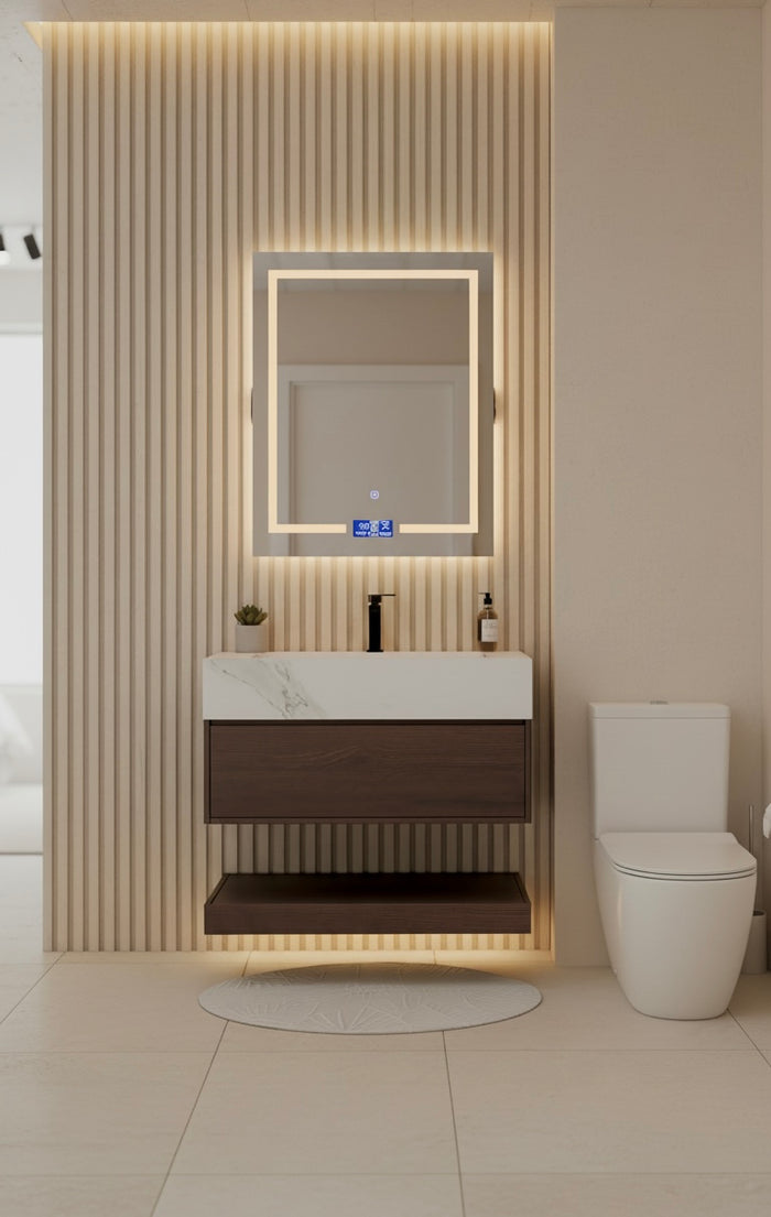 Vertical Texture & Walnut