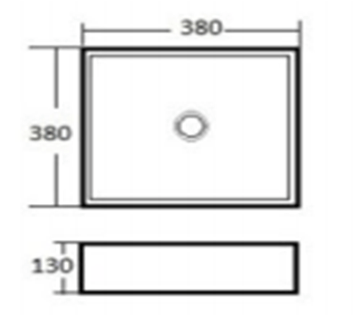 A037 White Ceramic 1 Hole Single Bathroom Vanity Top With Sink - NeoNova Decor