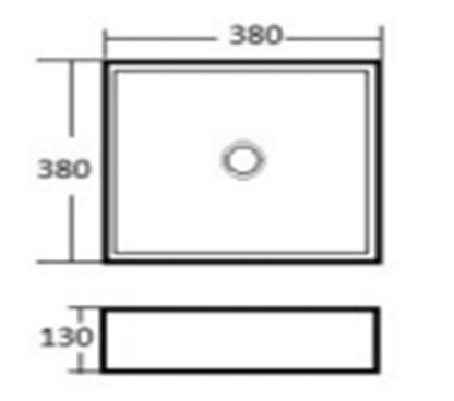 A037 White Ceramic 1 Hole Single Bathroom Vanity Top With Sink - NeoNova Decor