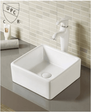A037 White Ceramic 1 Hole Single Bathroom Vanity Top With Sink - NeoNova Decor