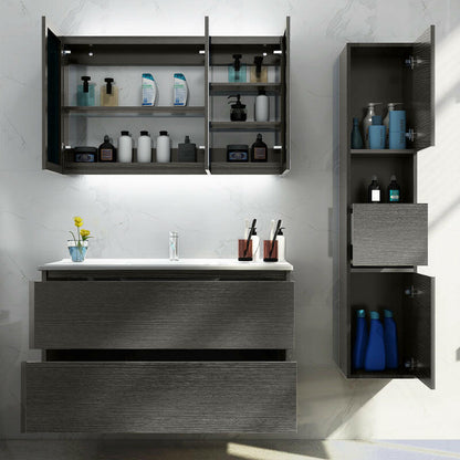 A8002 Bathroom Vanity Sink Combo Wall Mounted Cabinet Vanity Set with Drop in Sink - Vanity24" NeoNova Decor